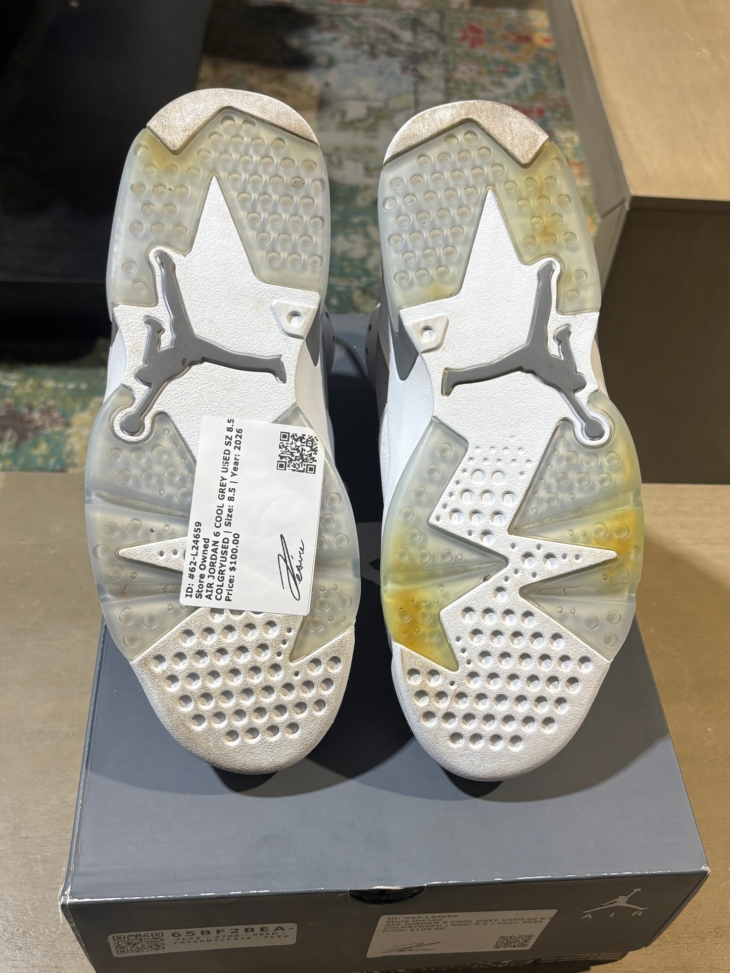 AIR JORDAN 6 COOL GREY USED SZ 8.5