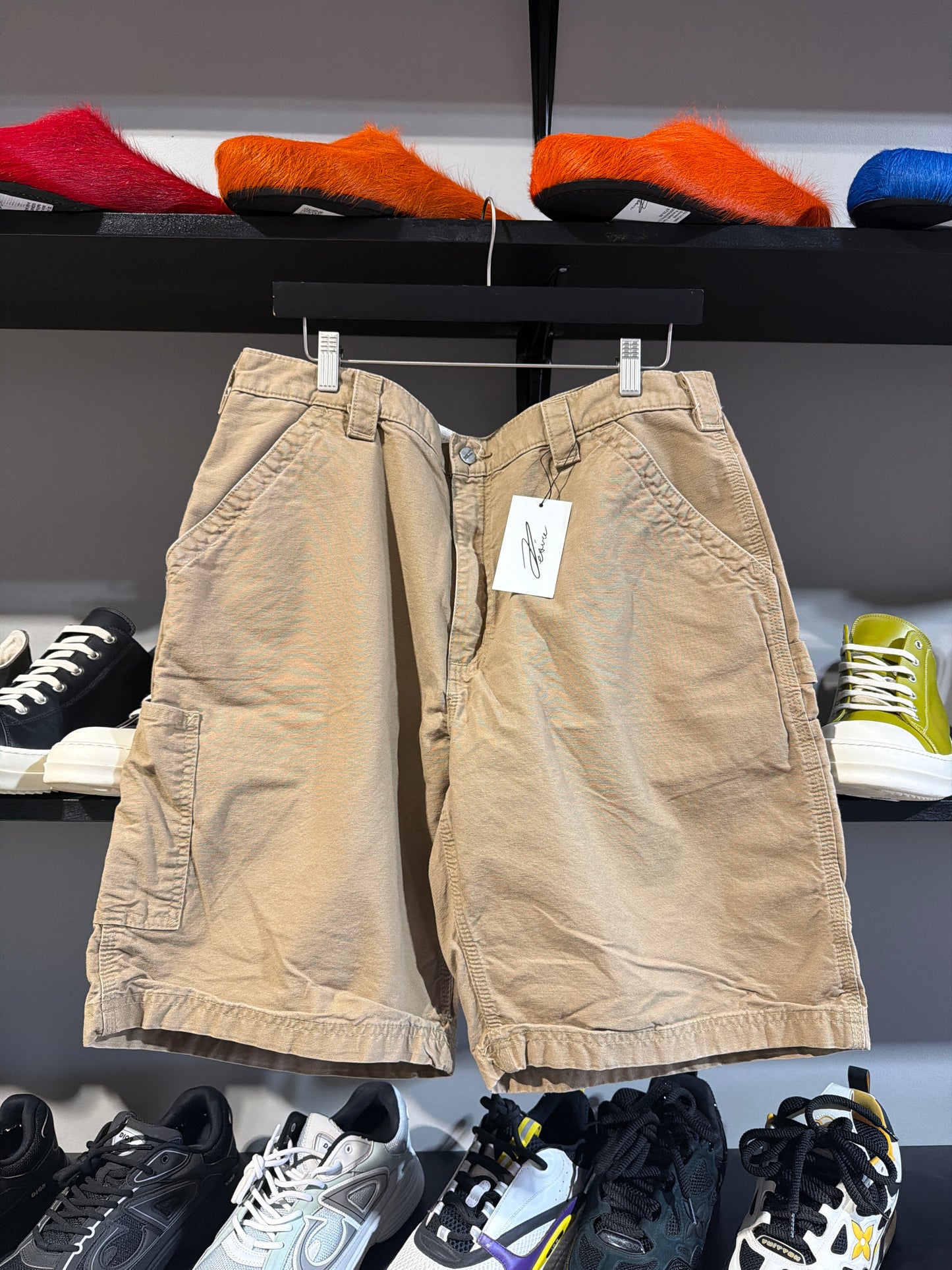 Vintage Carhartt Khaki Shorts Sz 38