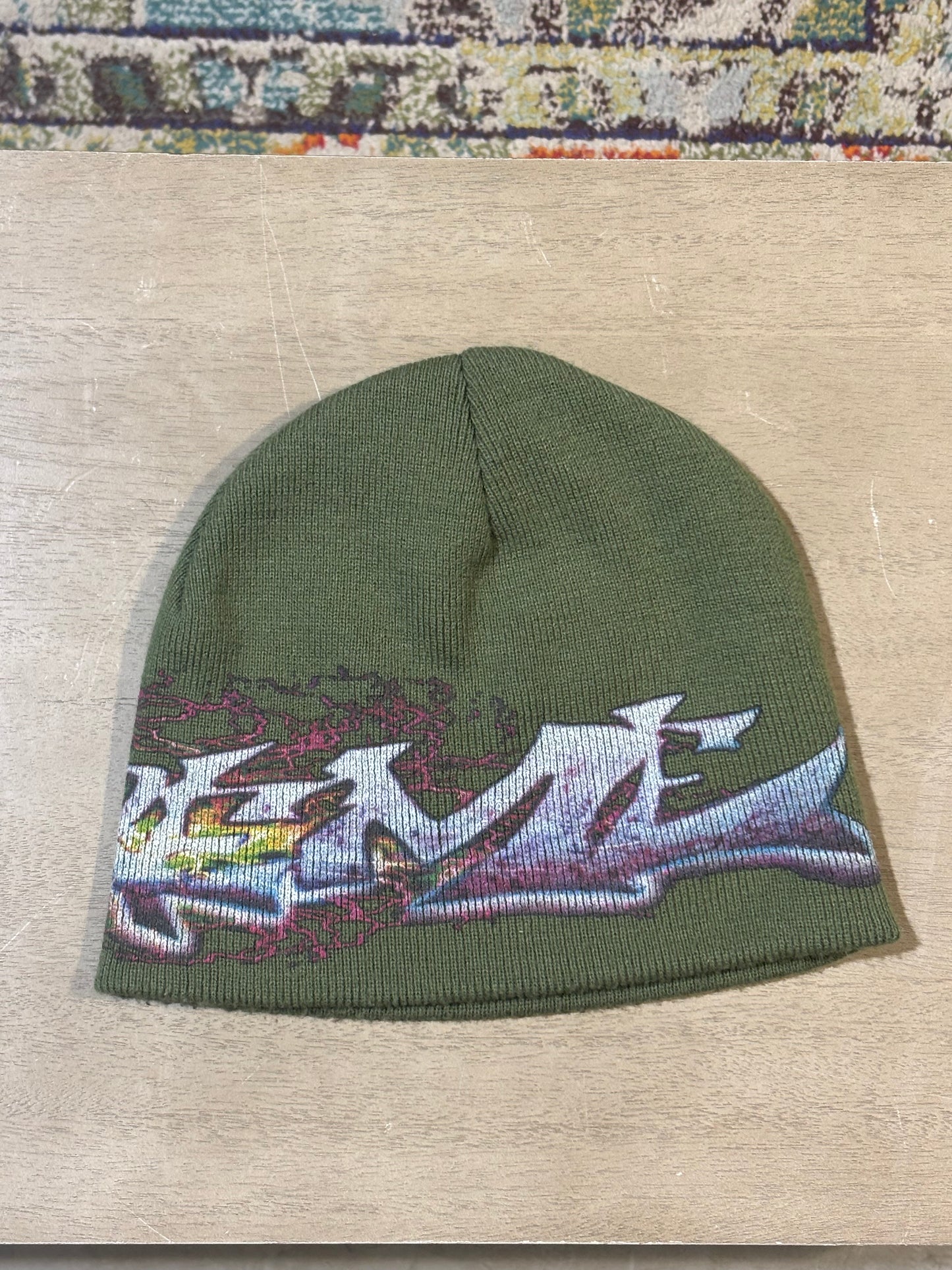 Supreme Spraypaint Olive Beanie
