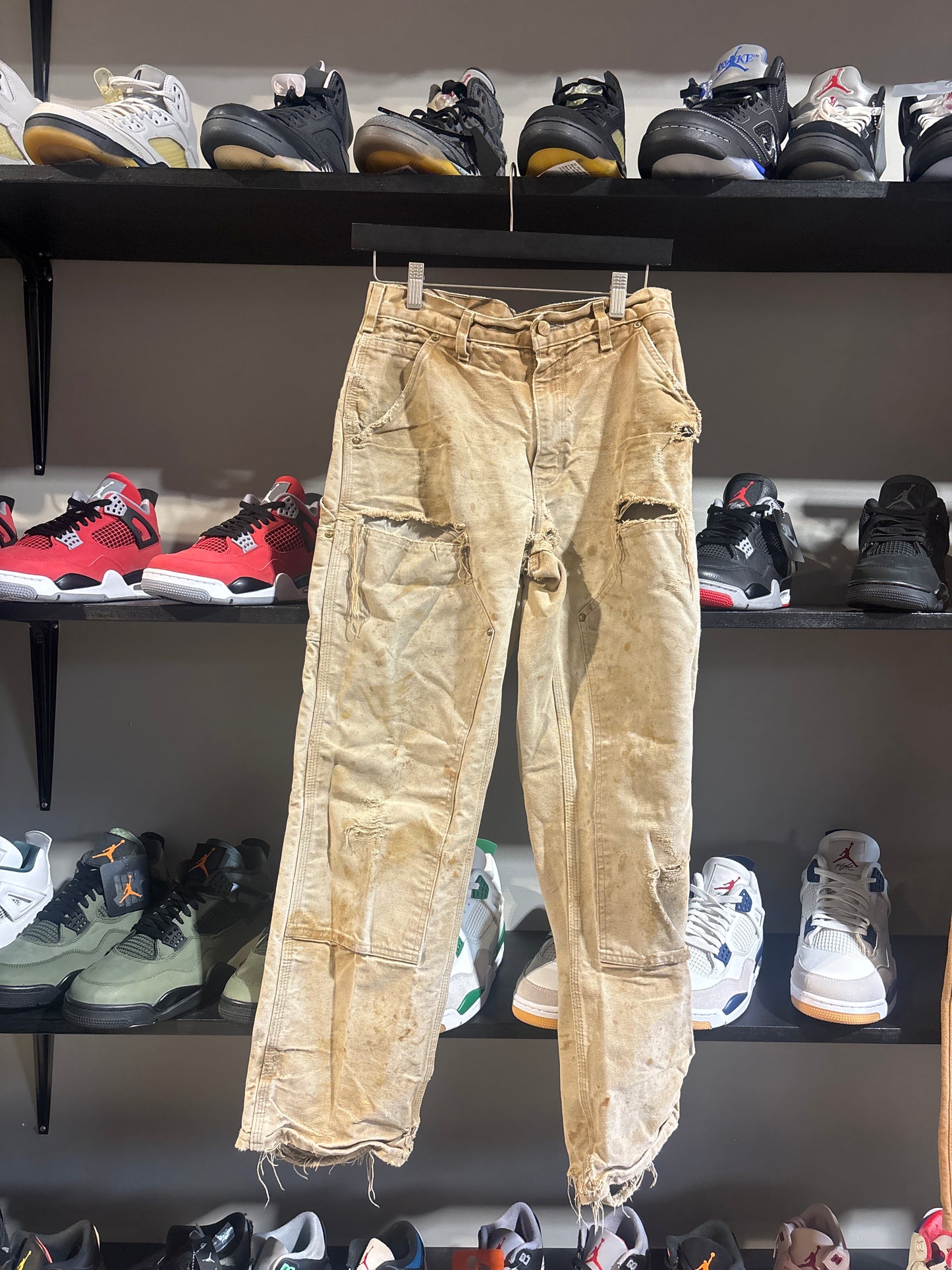 Vintage Carhartt Painter Khaki Double Knee Sz30