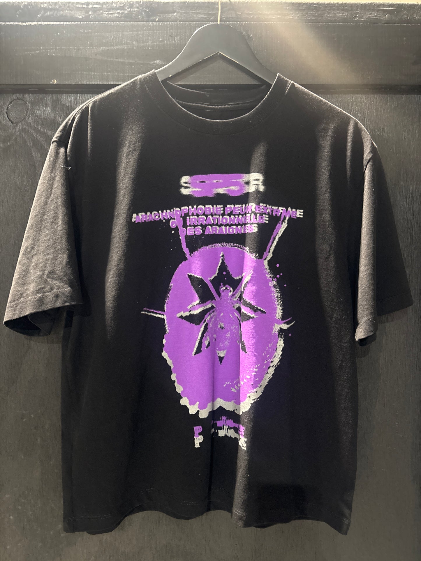 SP5DER BLACK/PURPLE XRAY TEE SS