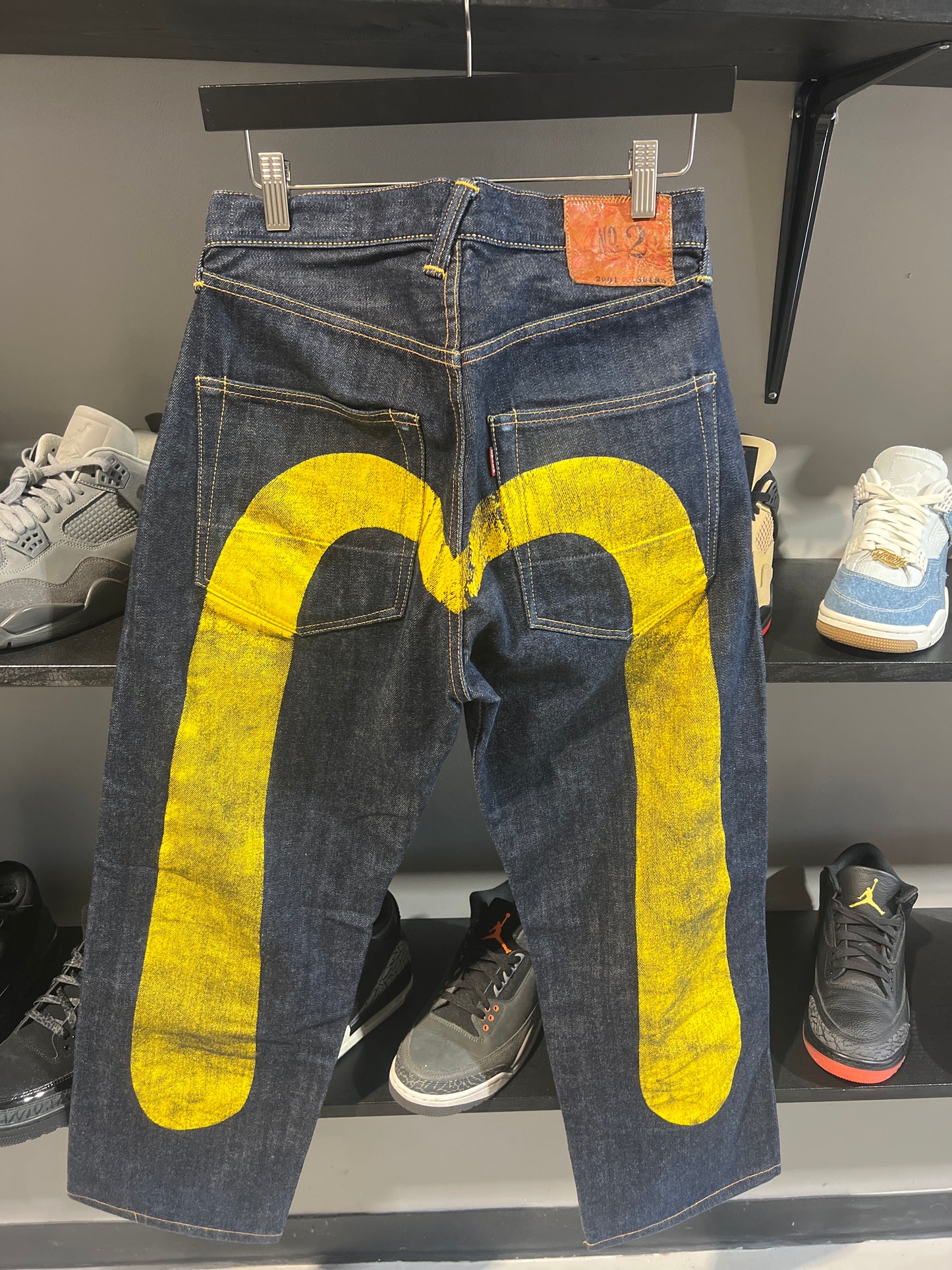 Evisu Indigo/Yellow Denim Sz 28