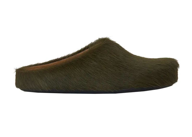 Marni Fussbett Sabot Mules Verde