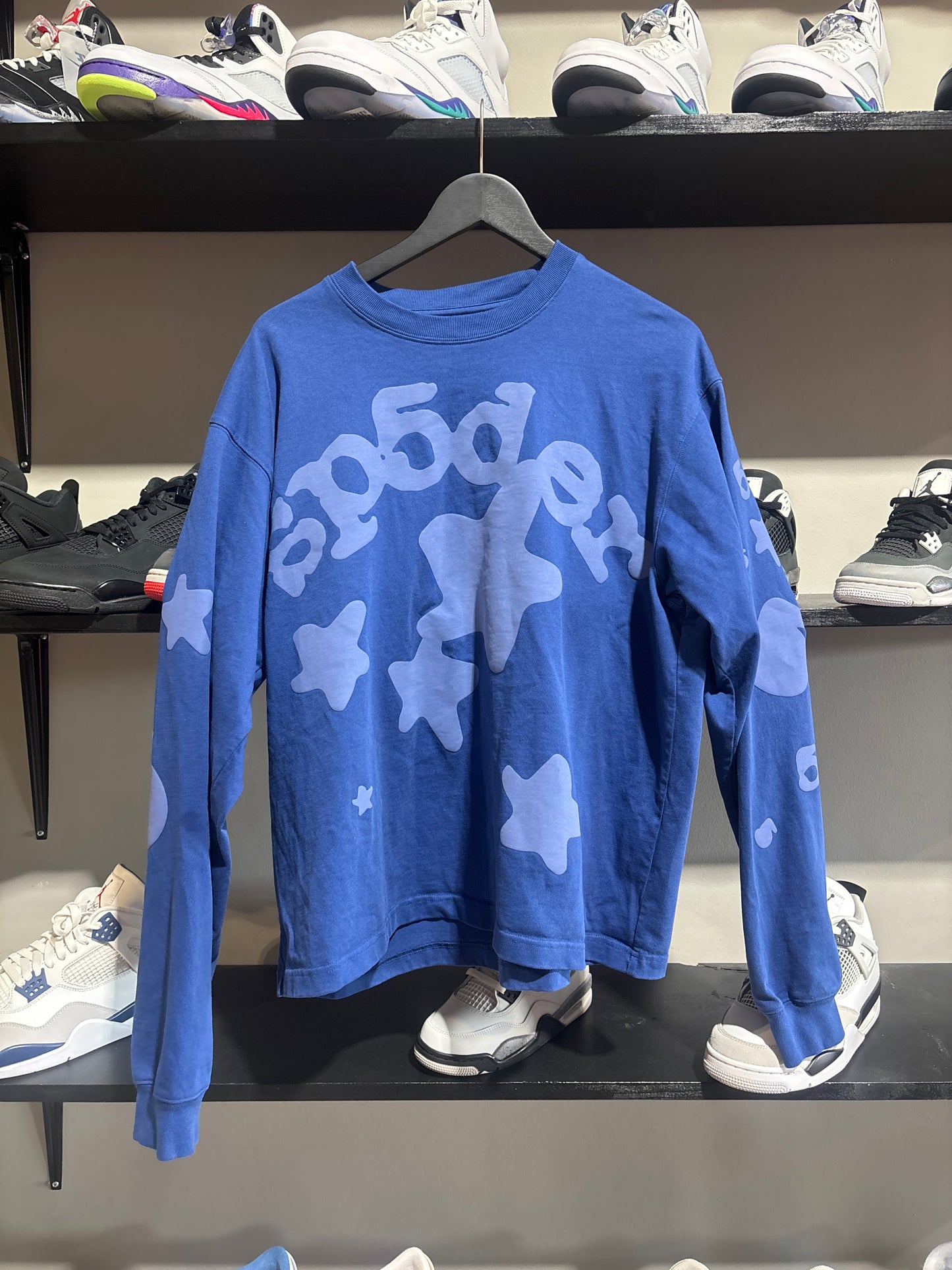Sp5der Blue/Blue Longsleeve Sz L