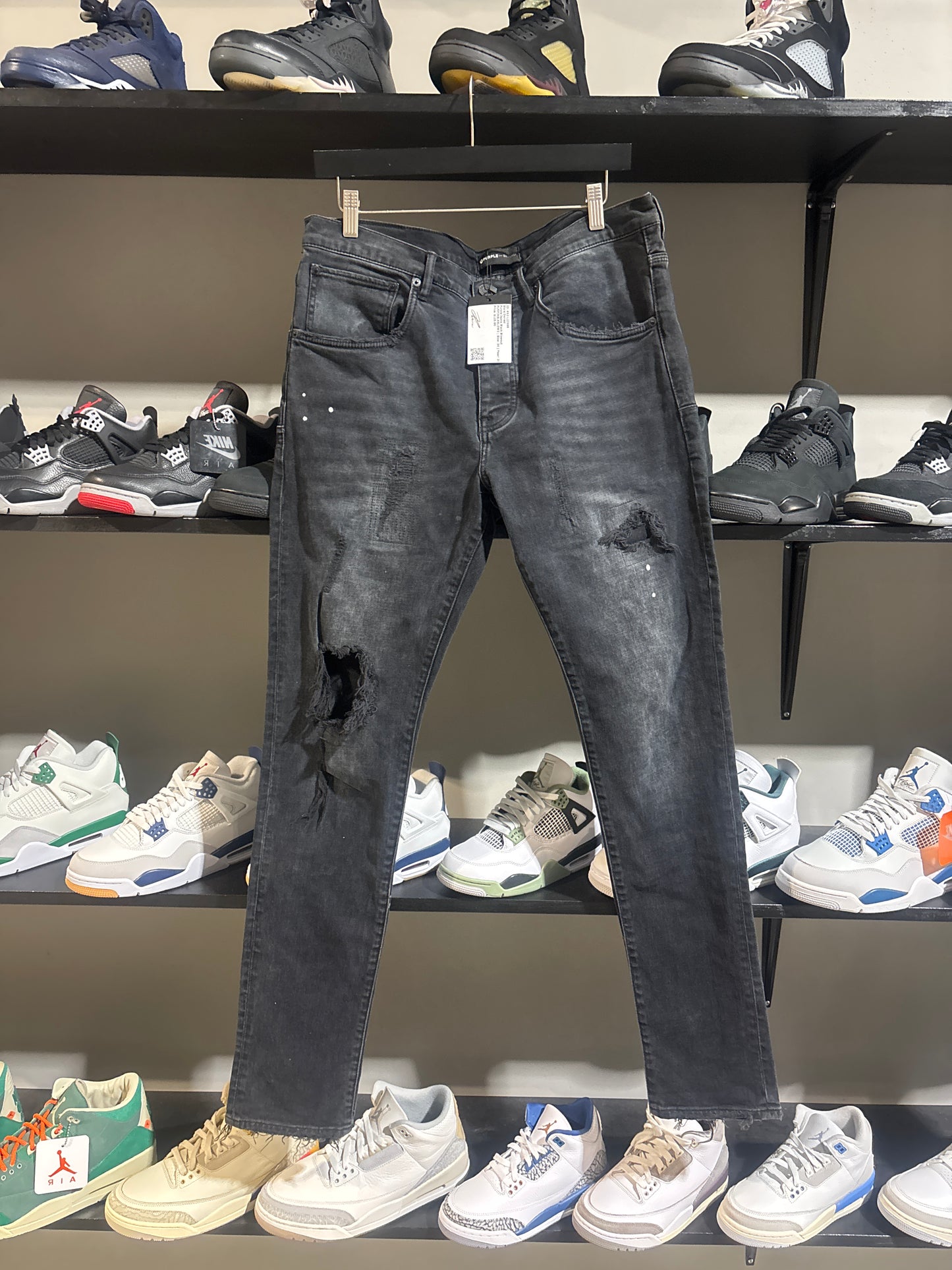 Purple Jeans Black Blowout
