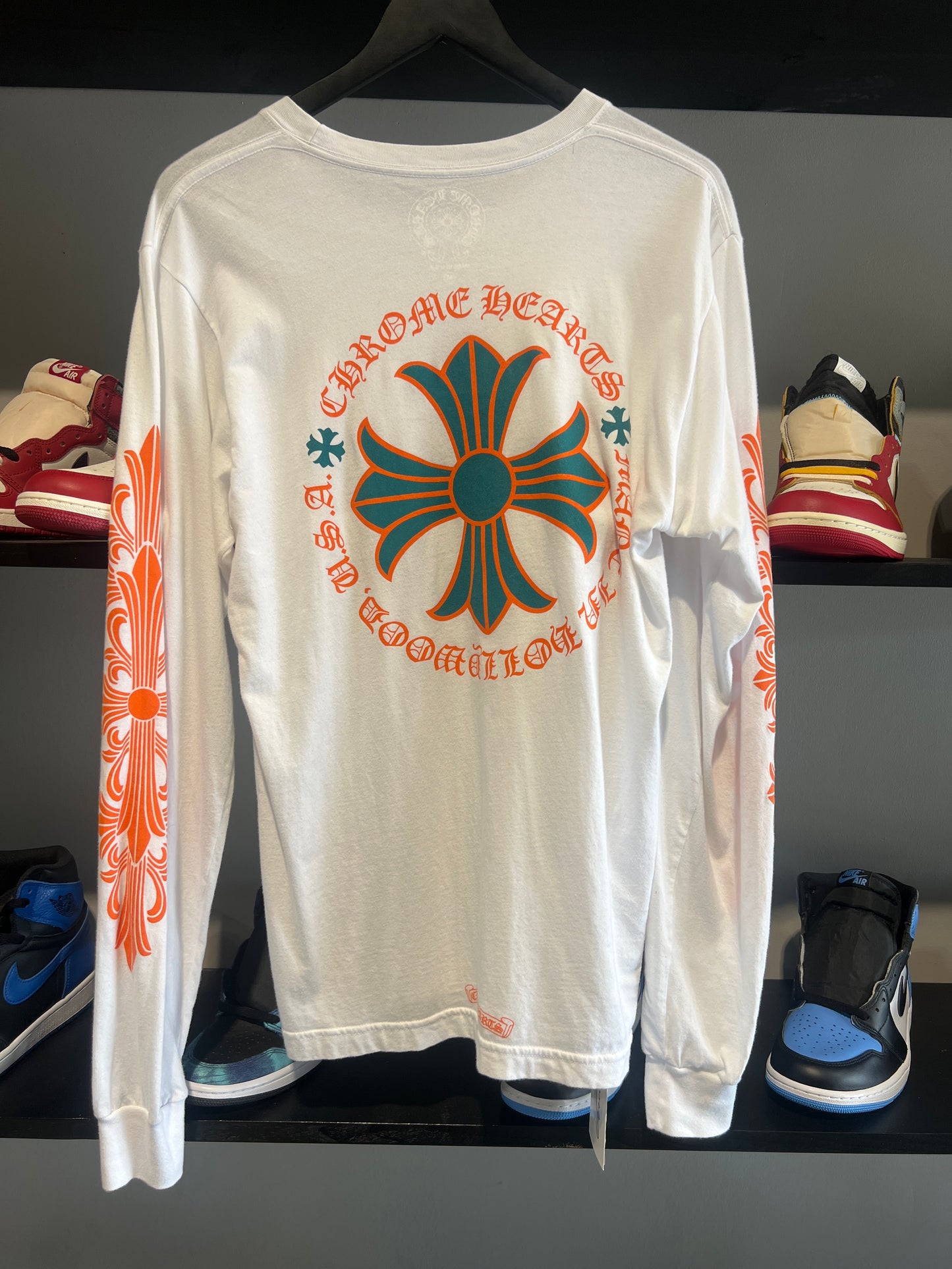 Chrome Hearts Miami Art Basel Exclusive L/S T-shirt White/Green/Orange