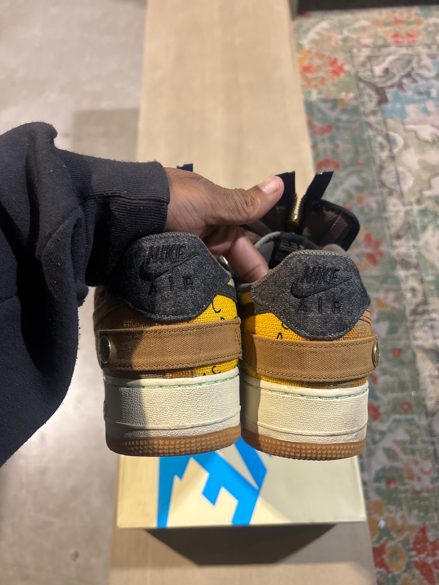 Nike Air Force 1 Travis Scott Cactus Jack Used Sz 12