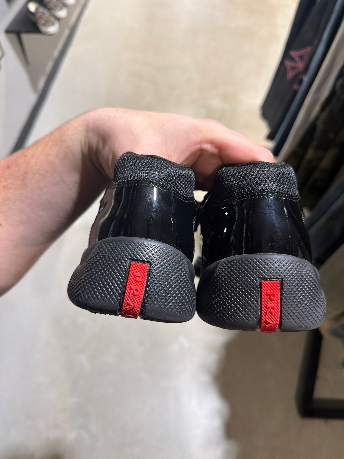 Prada Cup Black/Black Used Sz 8.5