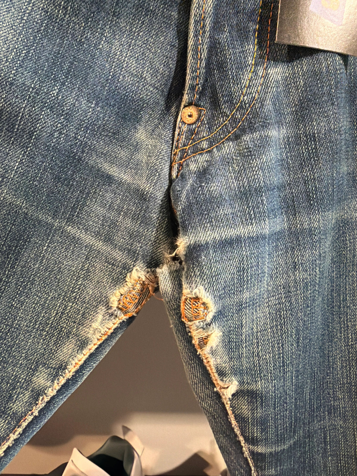 Evisu Logo Pocket Denim Sz 30 - Pre-Owned