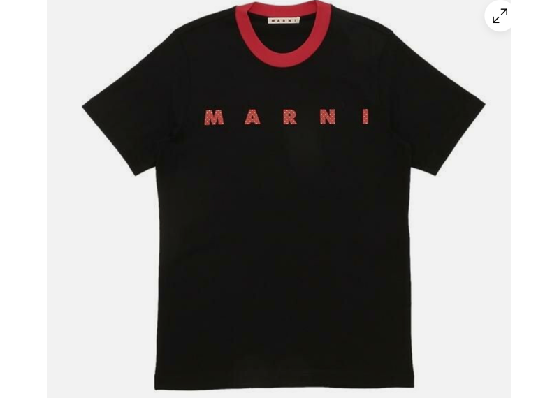 Marni Tee Black Red Collar
