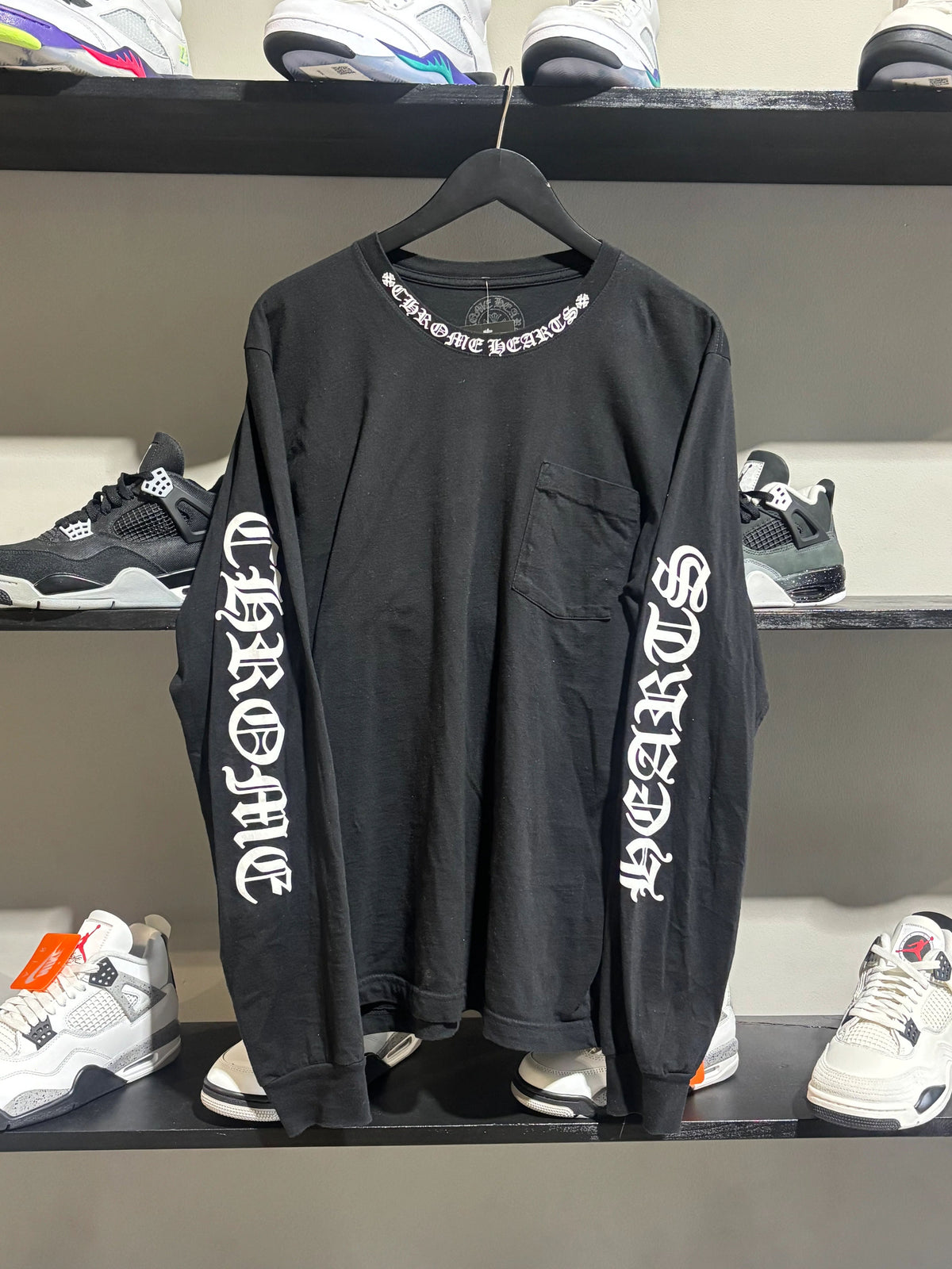 Chrome Hearts Neck Logo Ls Tee - Pre-Owned