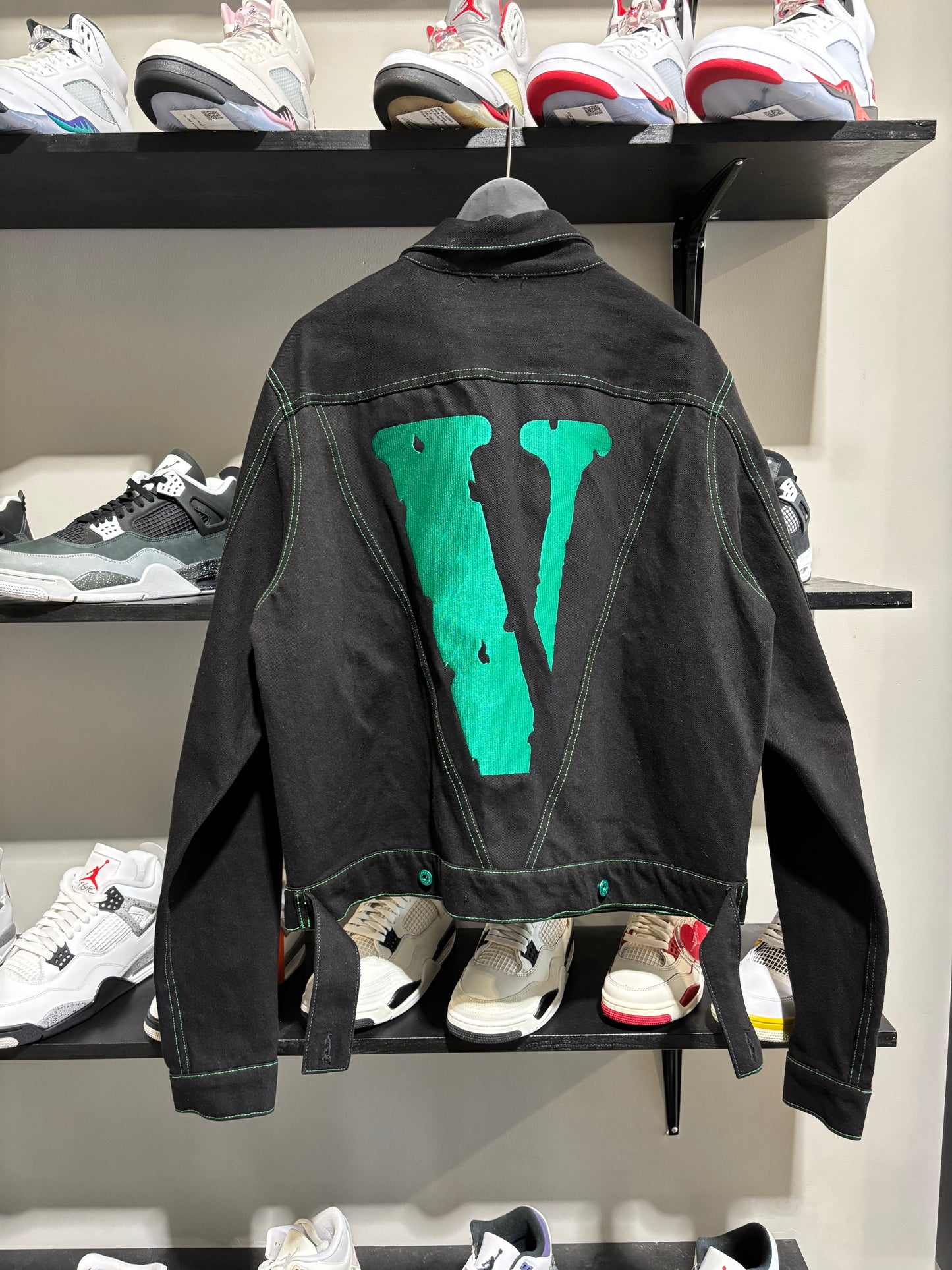 Vlone Green/Black Denim Jacket