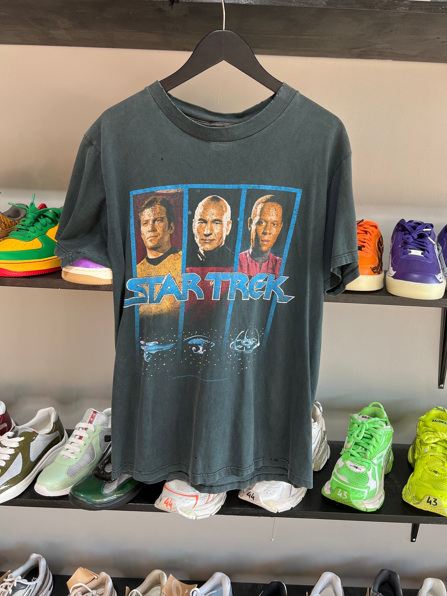 Vintage Star Trek spaceship tee black 94