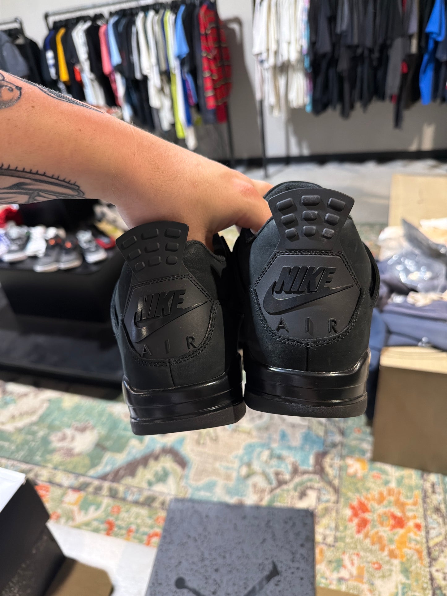 Jordan 4 Black Cat Used Sz 11.5