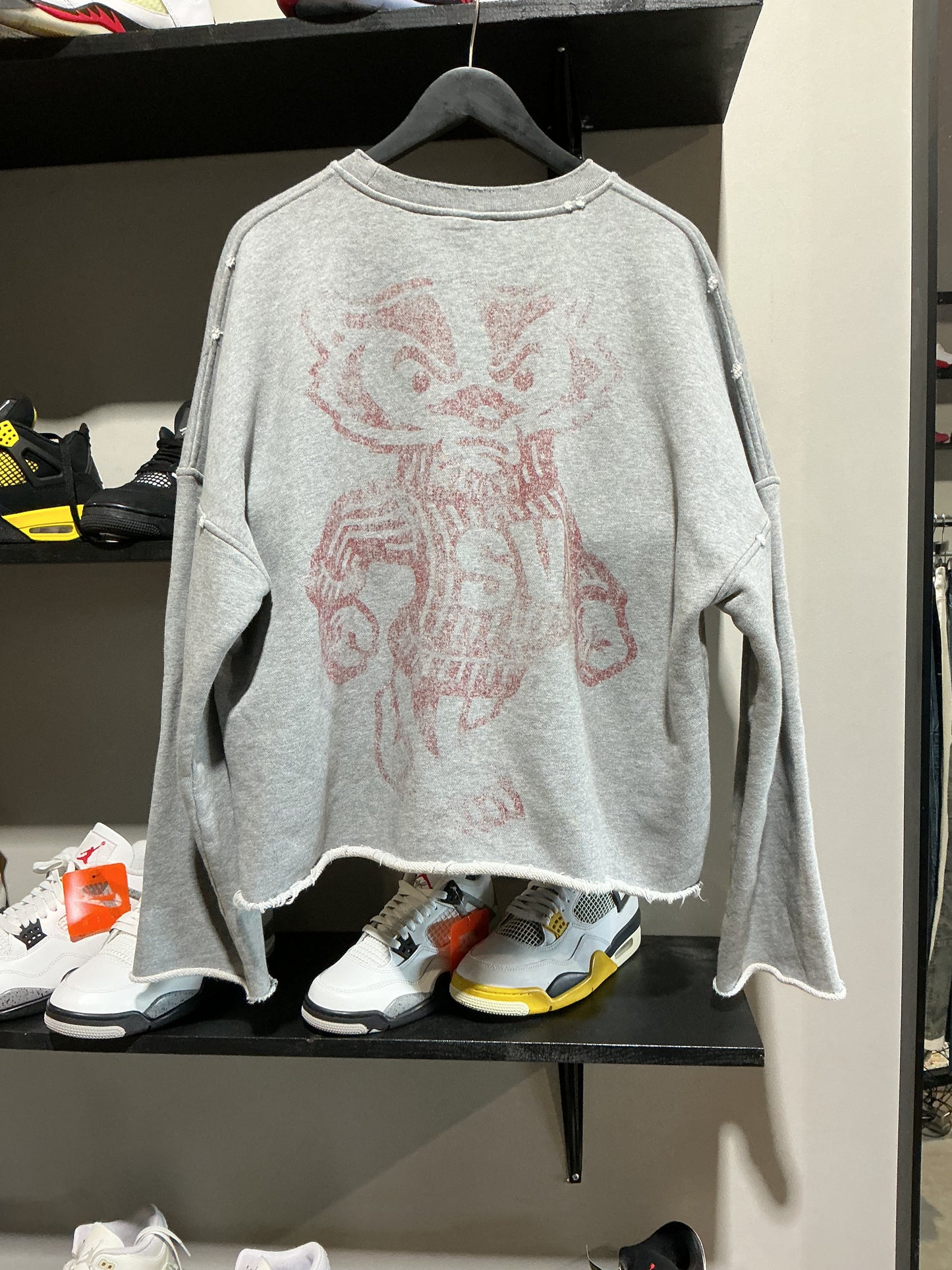 Saint Vanity Red/Grey Crewneck Sz M