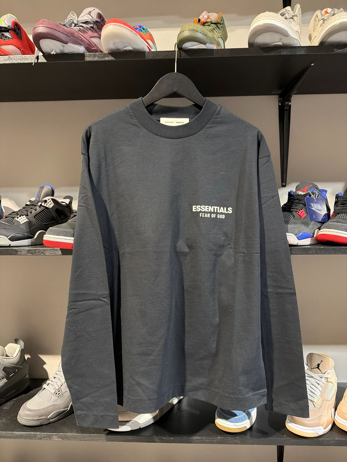 Essentials Fear Of God Black White Longsleeve