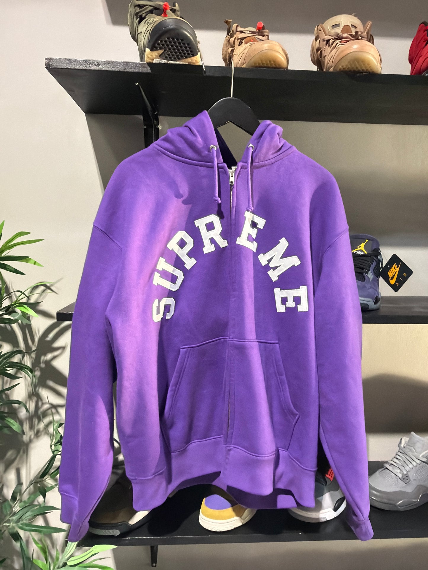 Supreme Spellout Purple Zipup