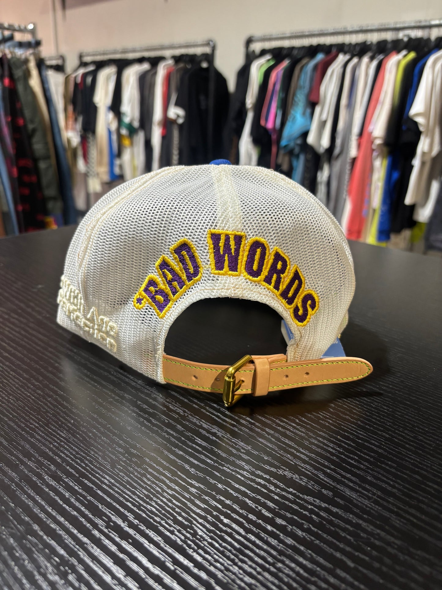 BWA VINTAGE HAT Blue White DUNCE CAP