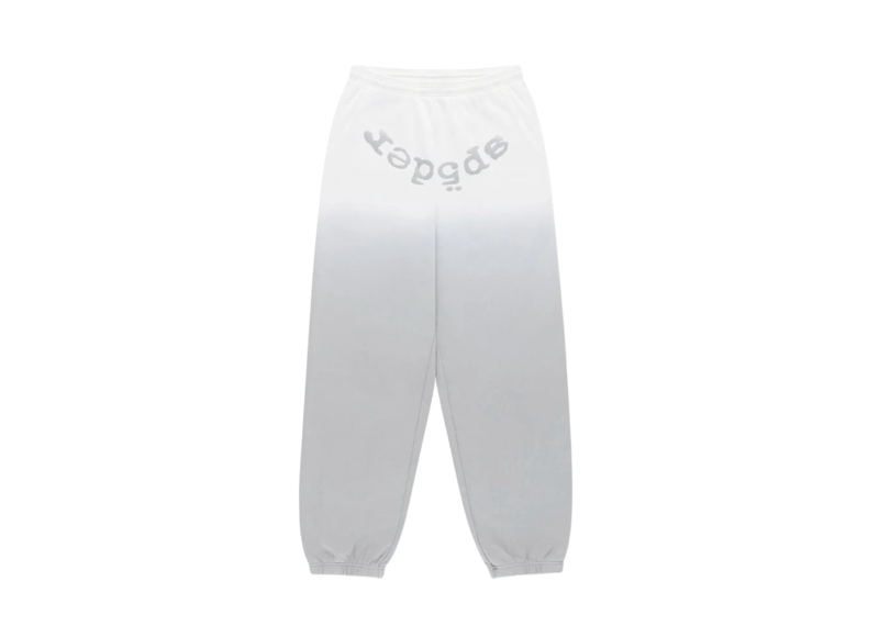 Sp5der White/Grey Fade Sweats