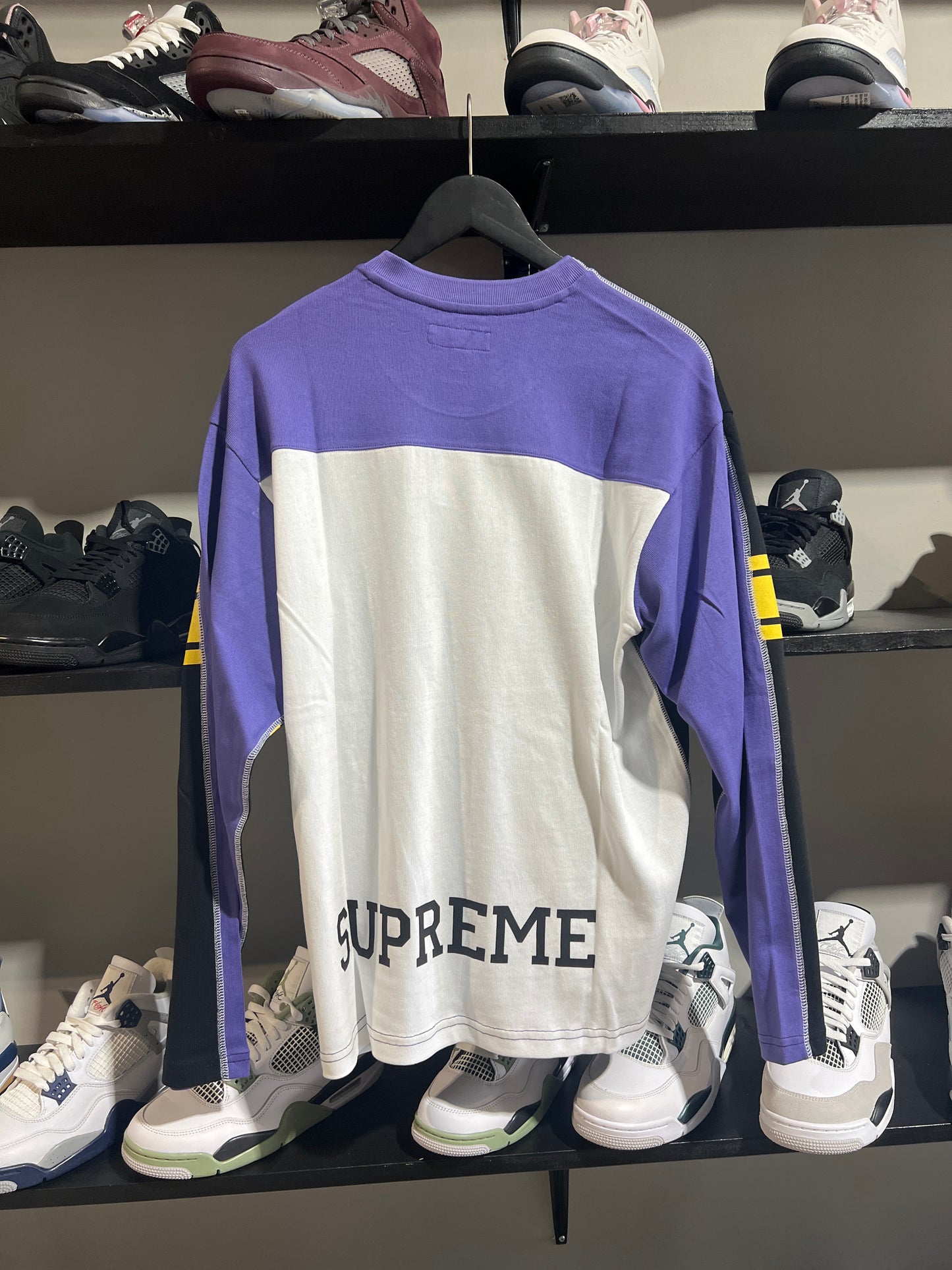 Supreme Split Jersey Black Yellow