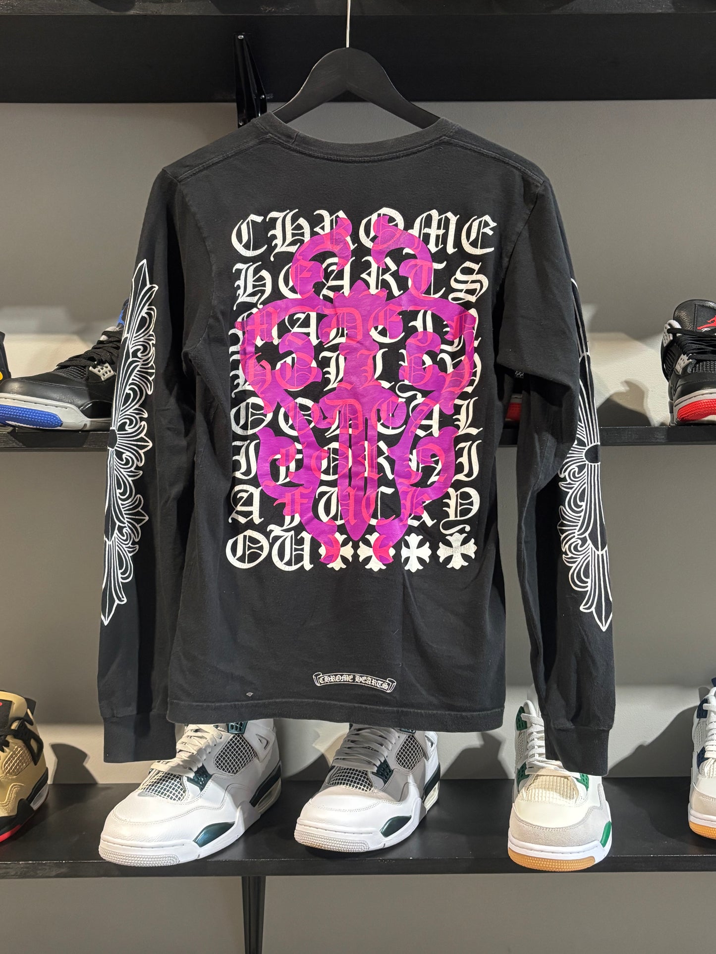 Chrome Hearts Purple and Black Longsleeve Tee