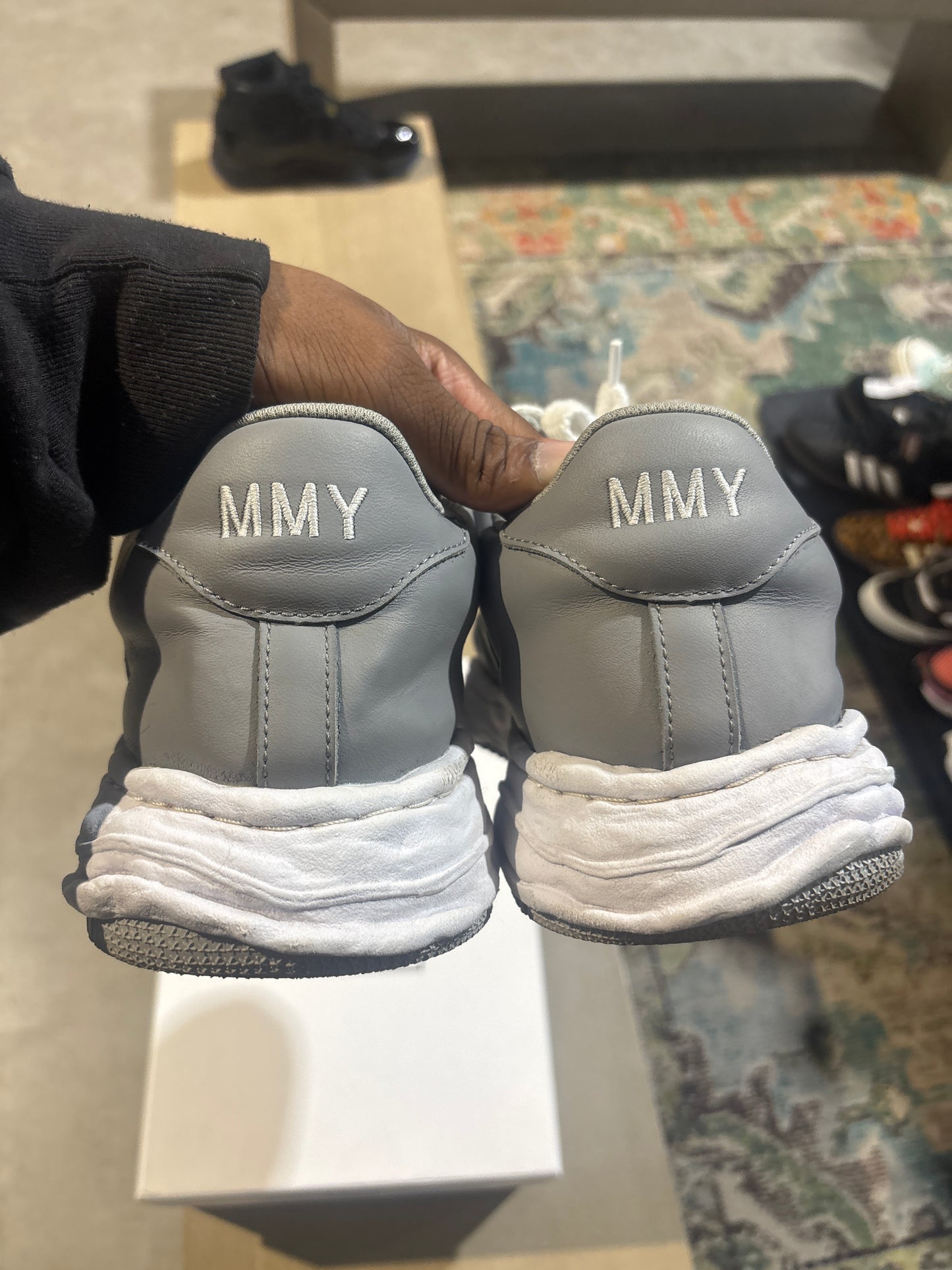Maison Mihara Wayne Grey/White Used Sz 13