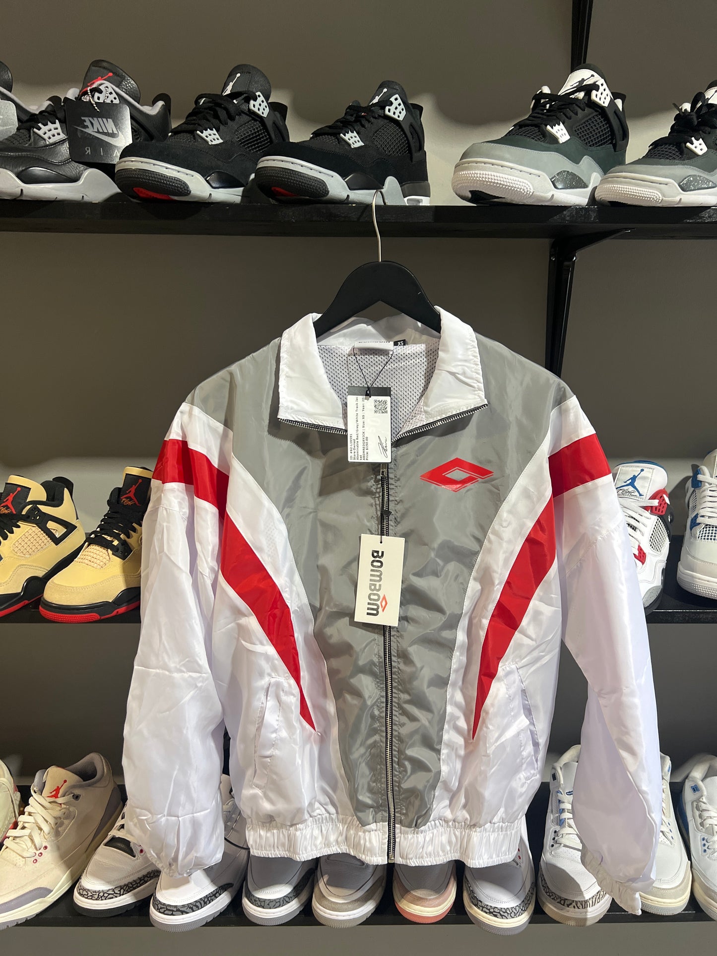 Abominable Red/Grey/White Track Jacket