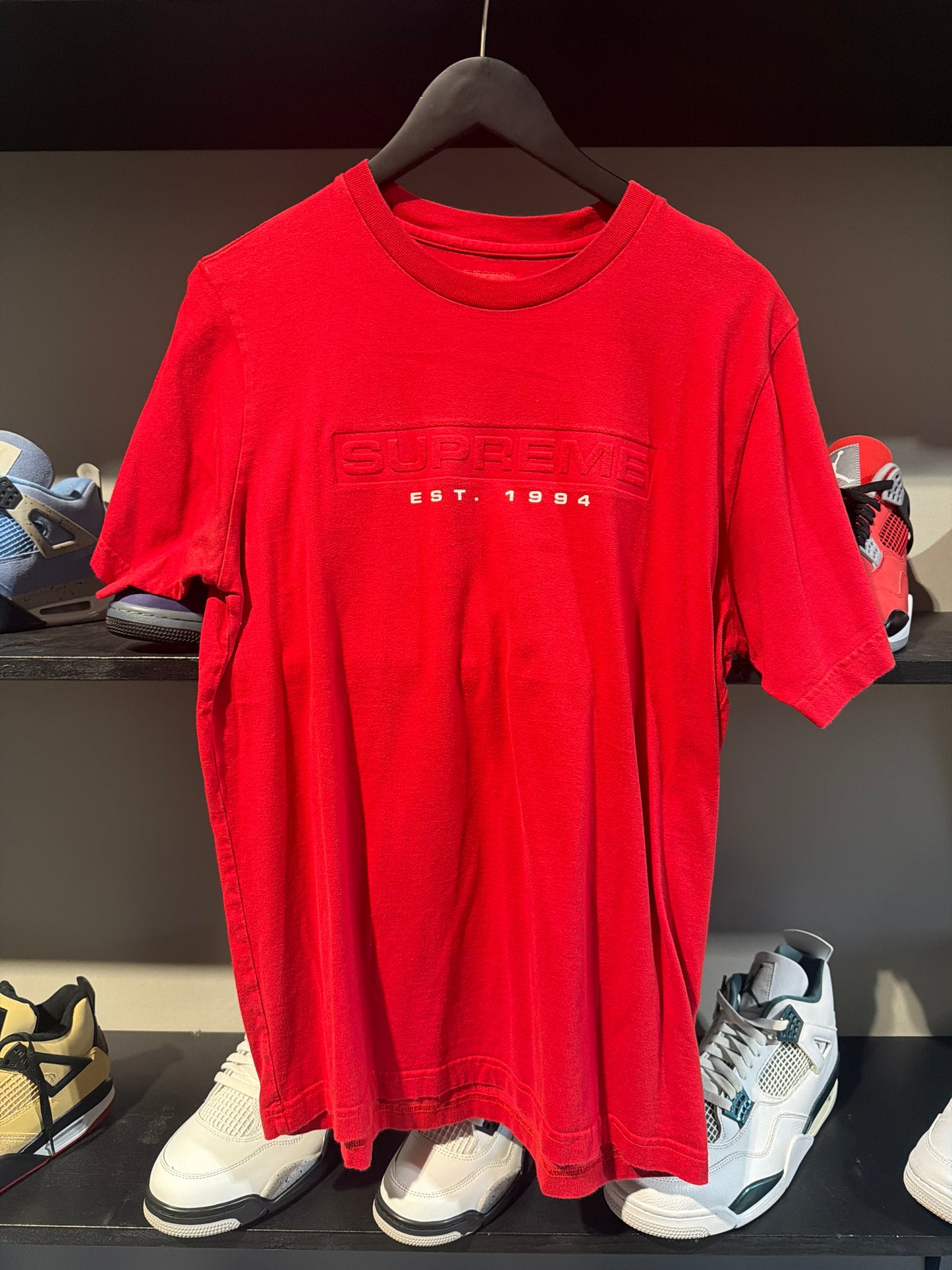 Supreme Embossed 1994 Tee Red Sz M