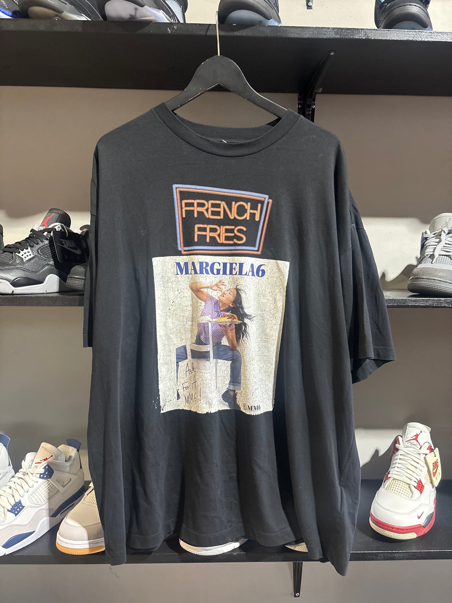 Margiela Fry Tee Black Sz S