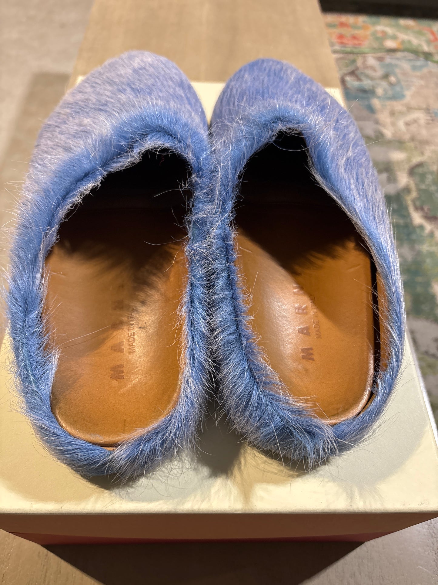 Marine Fussbett Used Blue Size 9