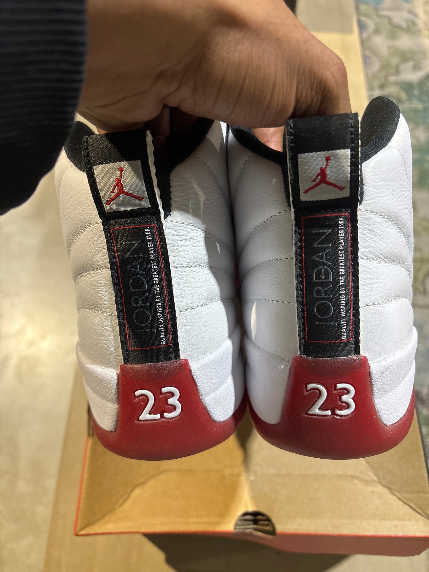 Jordan 12 cherry used sz 9