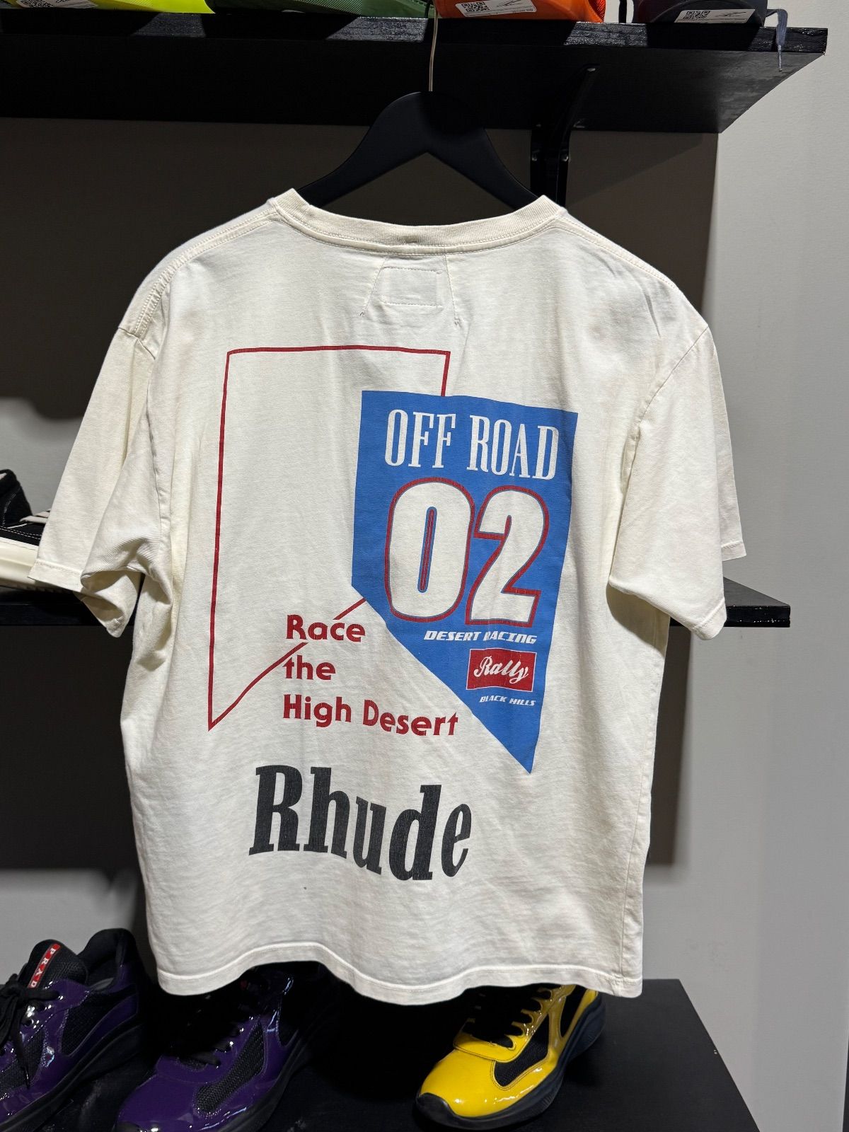 Rhude Offroad Tee Cream