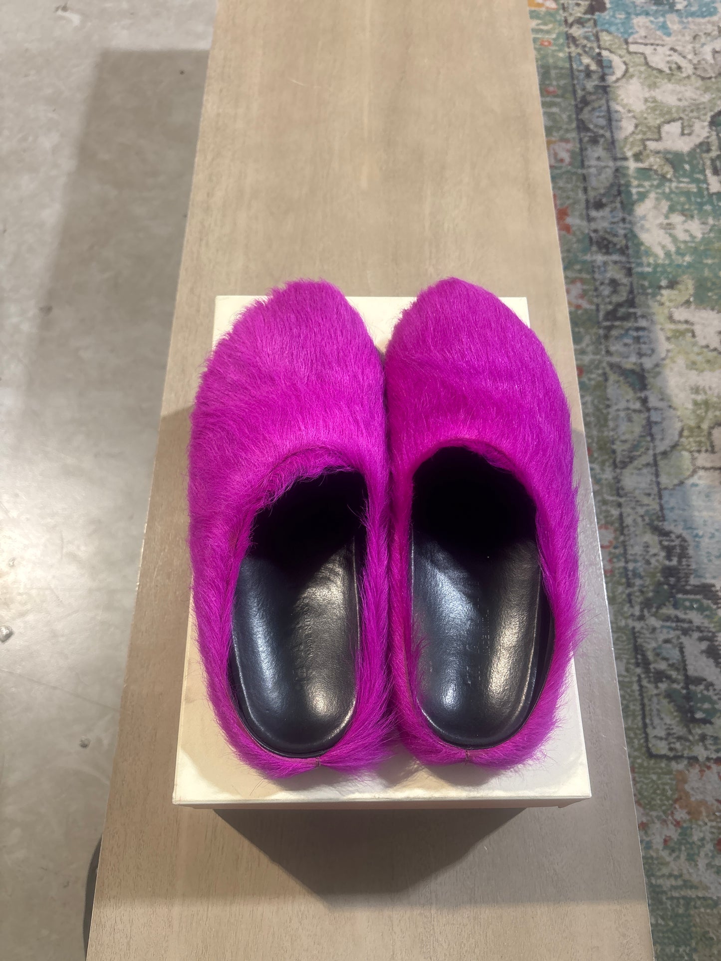 Marni Fussbett Sabot Fuchsia Used Sz 11