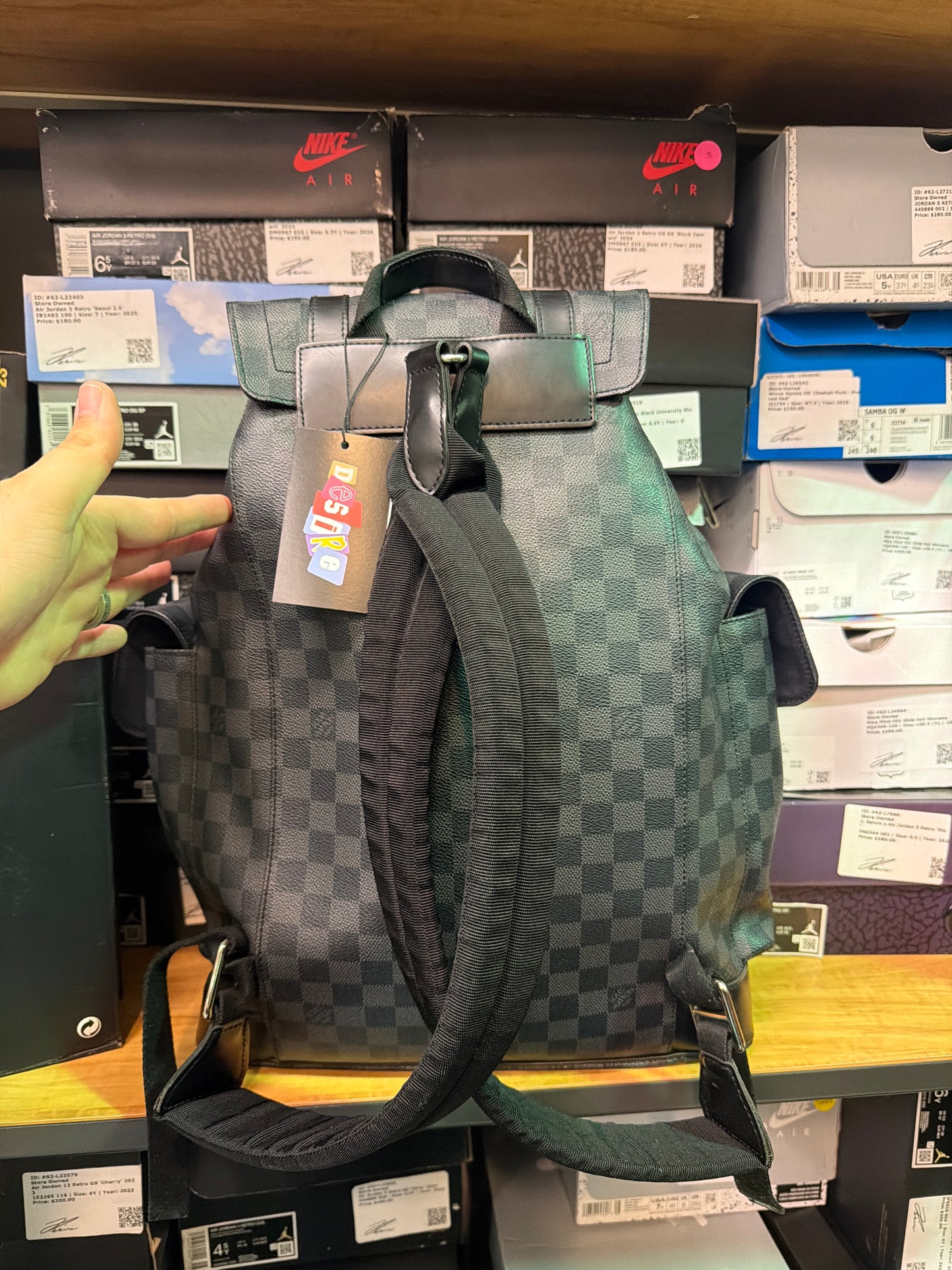 Louis Vuitton Black Monogram Bookbag