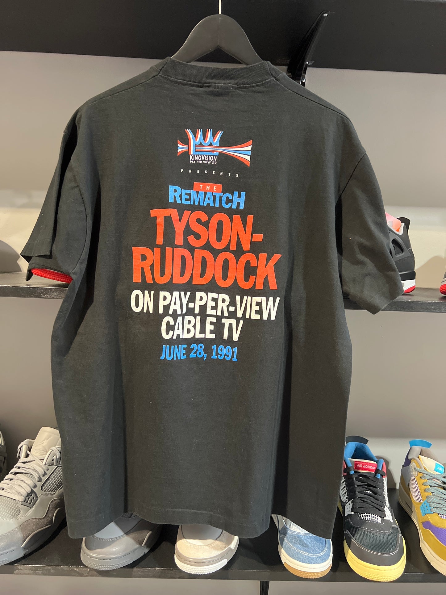 Vintage Tyson ruddock rematch tee 91