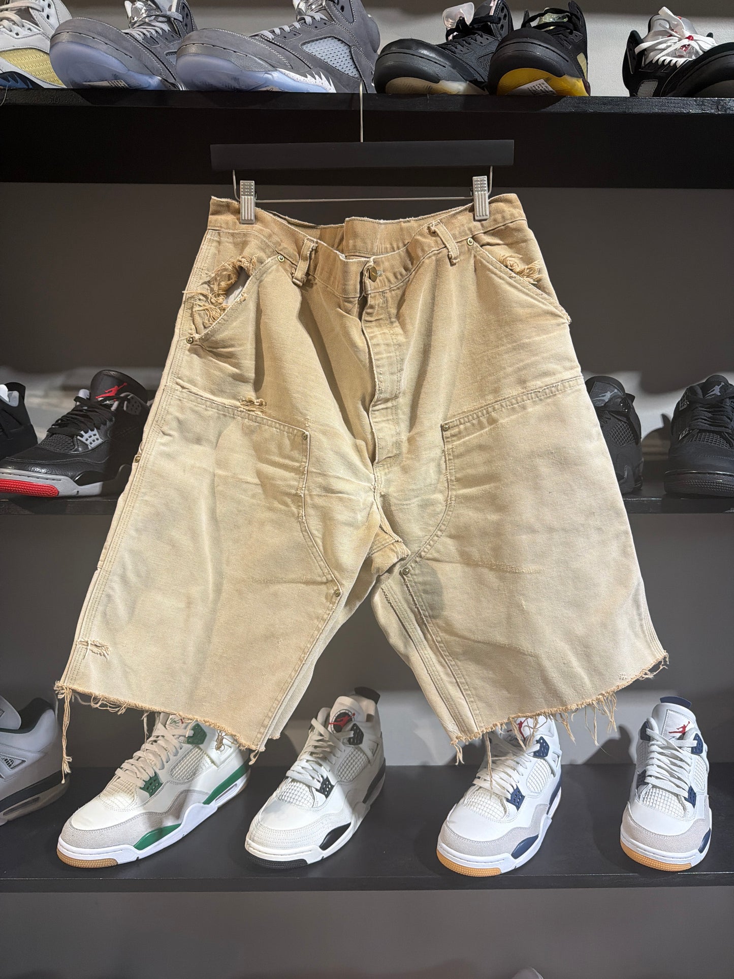 Vintage Carhartt Khaki Double Knee Shorts Sz 40
