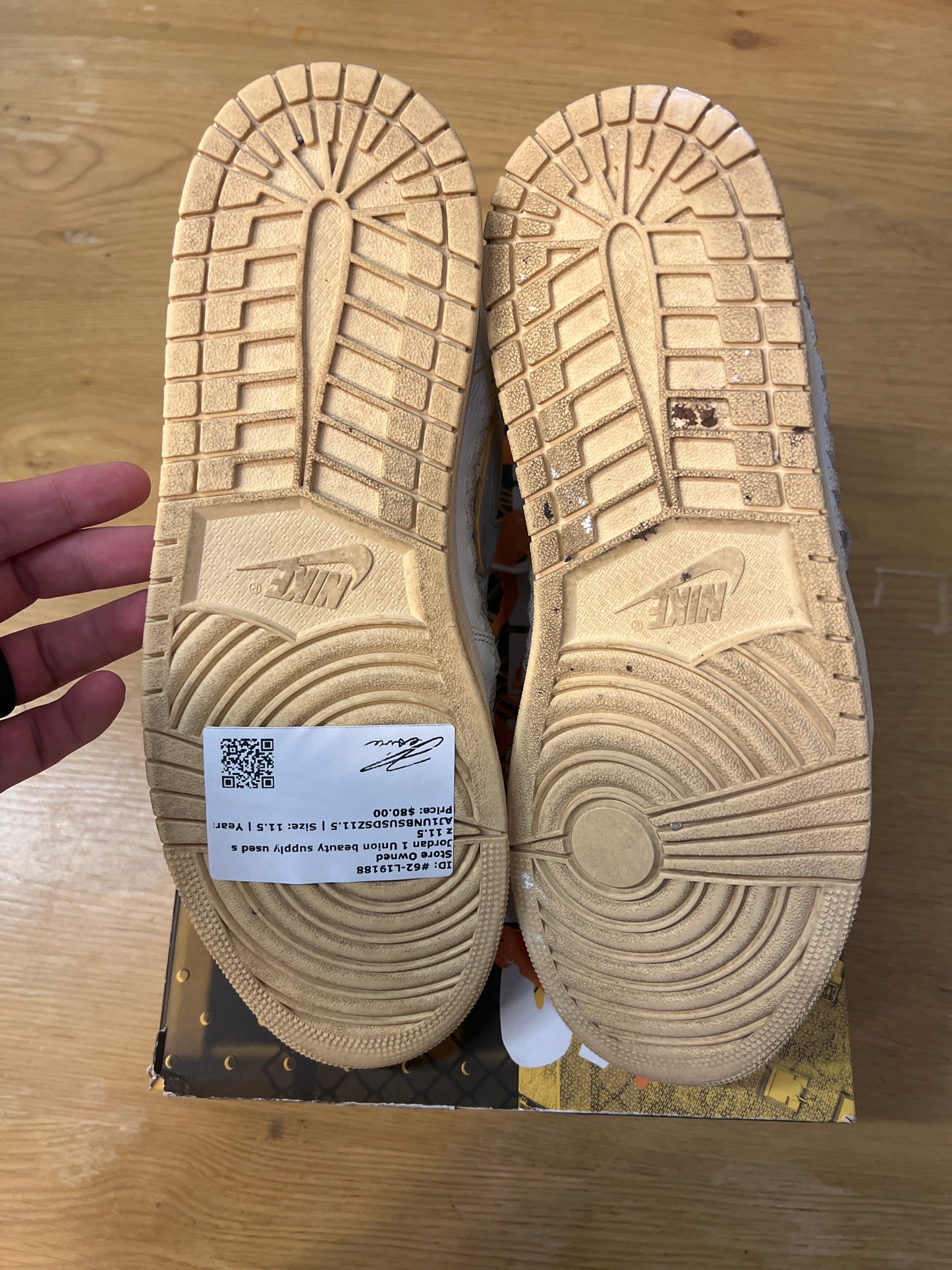 Jordan 1 Union beauty supply used sz 11.5