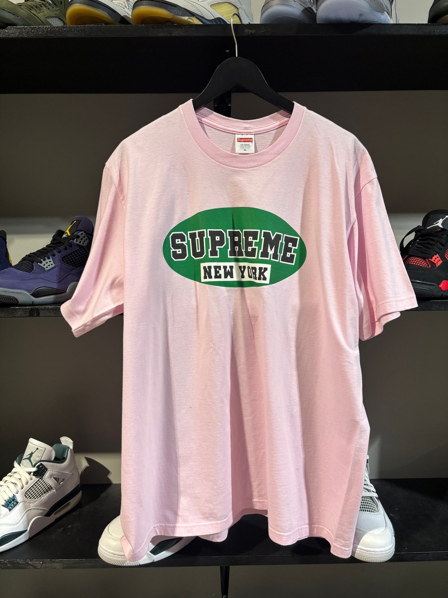 Pink/Green Supreme Tee Sz XL