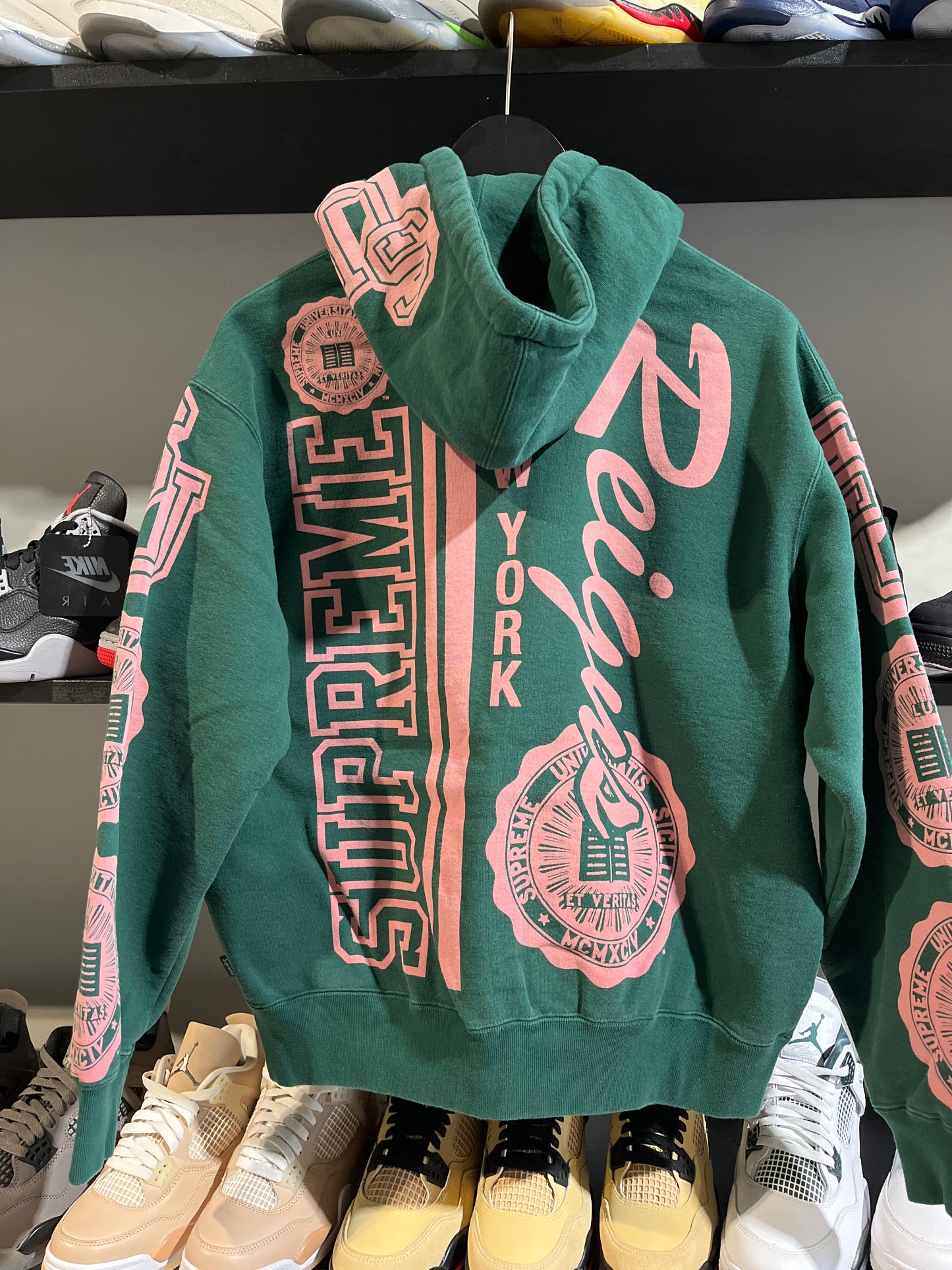 supreme knowledge reigns zipup green pink