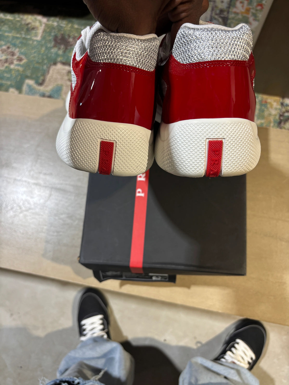 Prada Cup Red Used Sz 10 - Pre-Owned