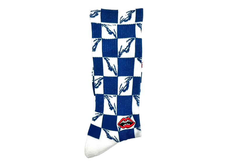 Chrome Hearts Matty Boy Blue Checkered Socks