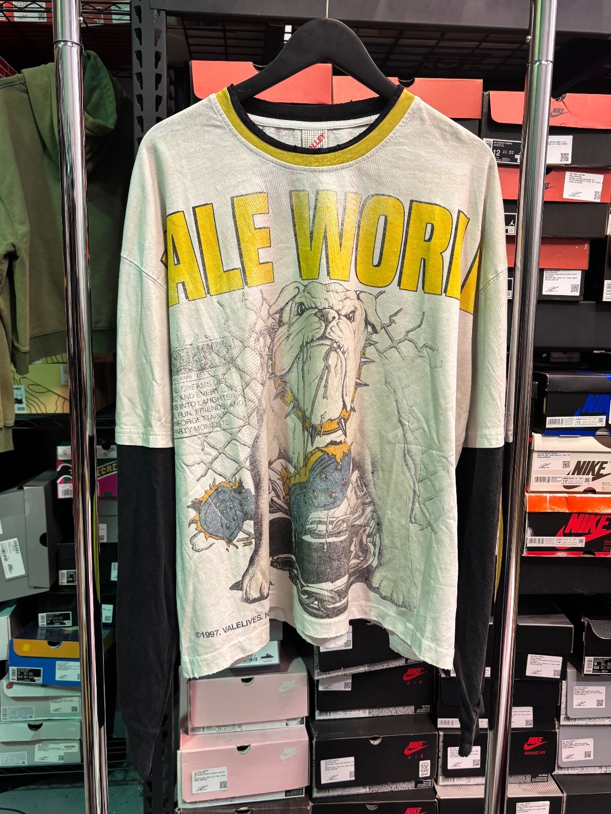 Vale World Yellow/Black Bulldog Longsleeve