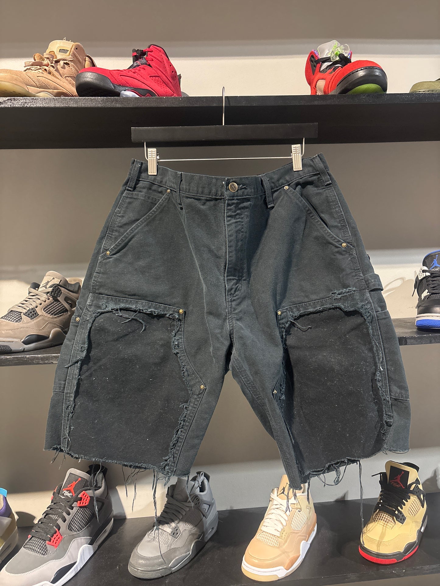 Vintage Carhartt Double Knee Black Shorts