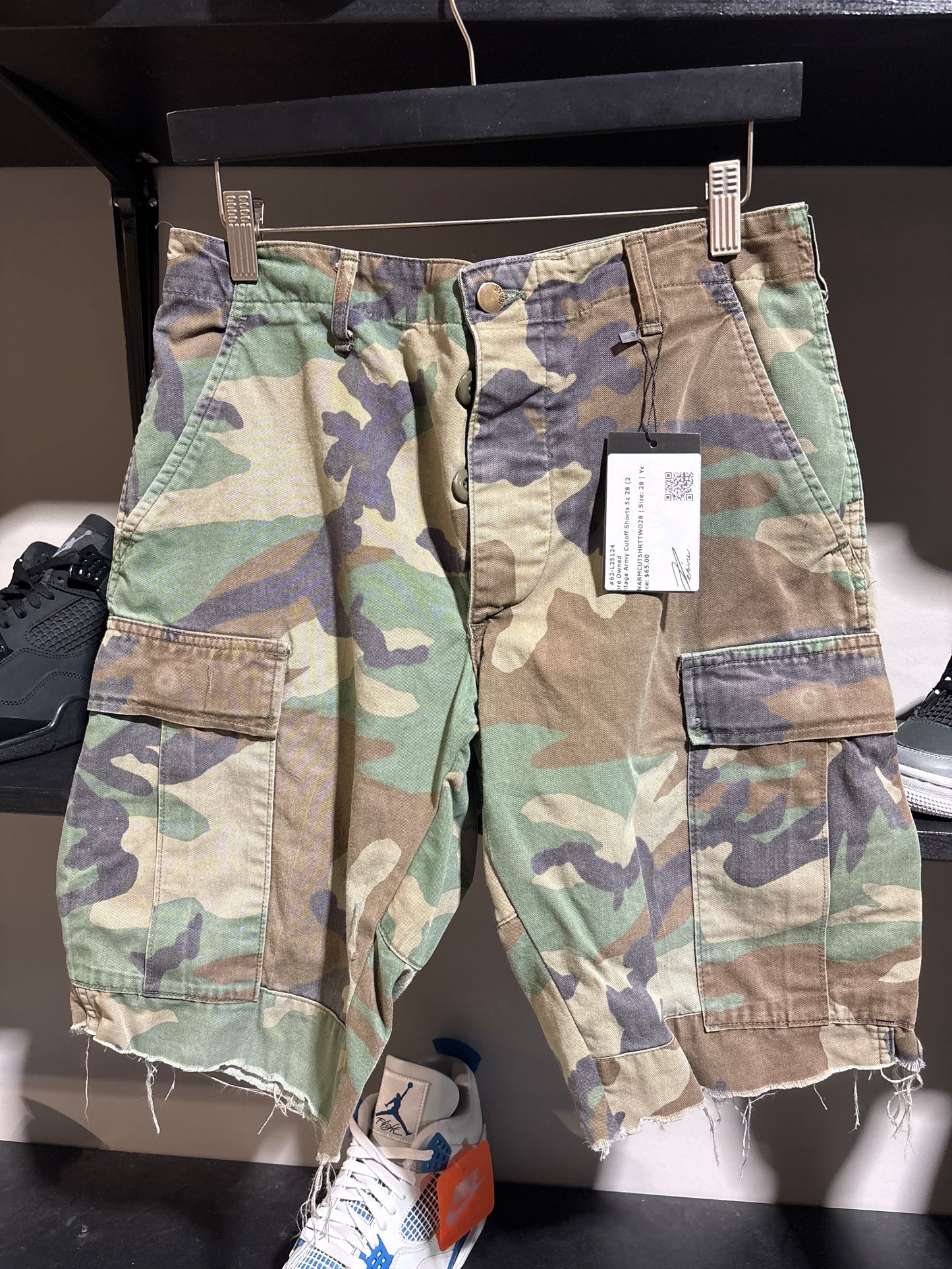 Vintage Army Cutoff Shorts Sz 28 (2)