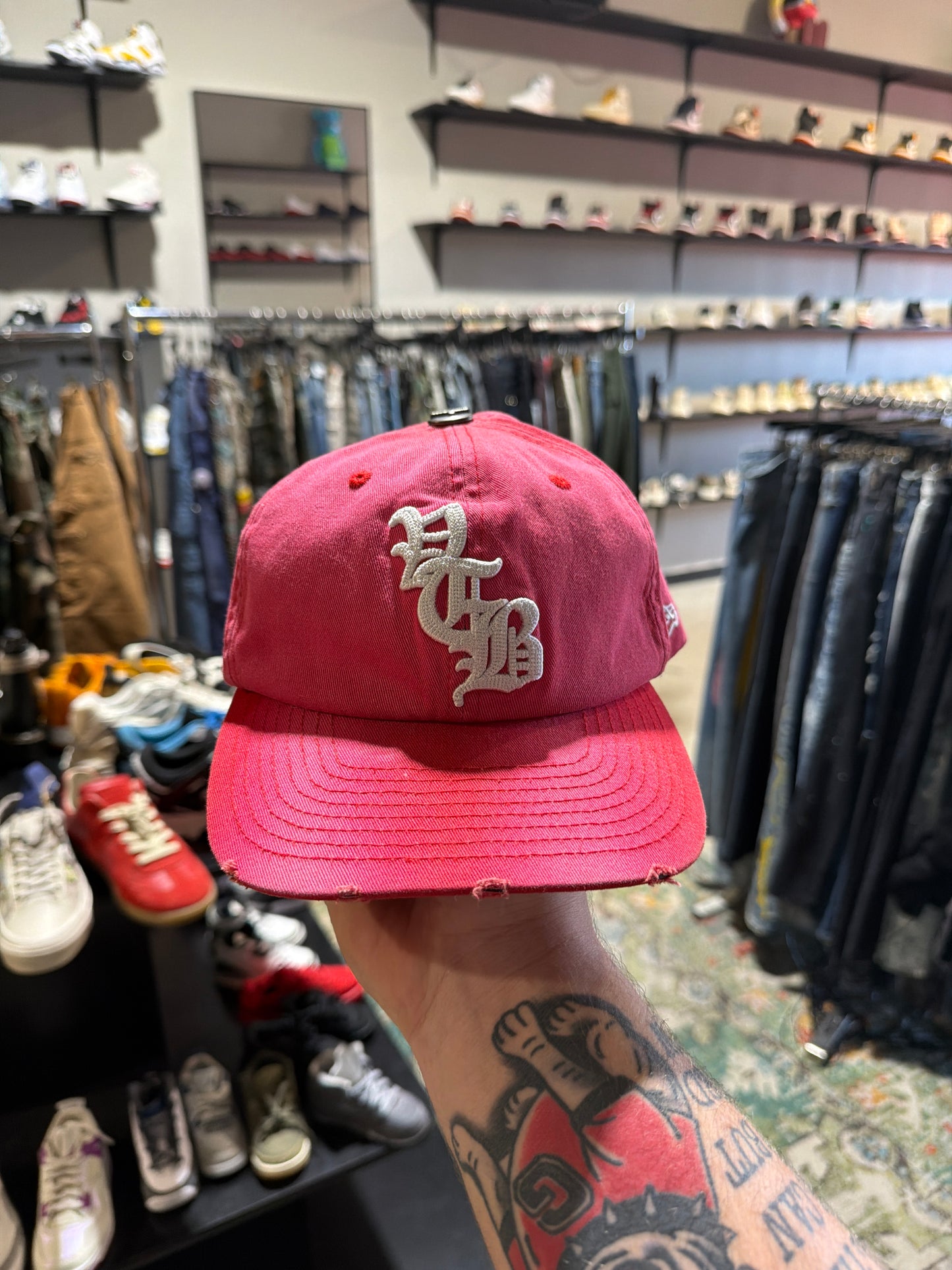 Vertabrae Red/White Snapback