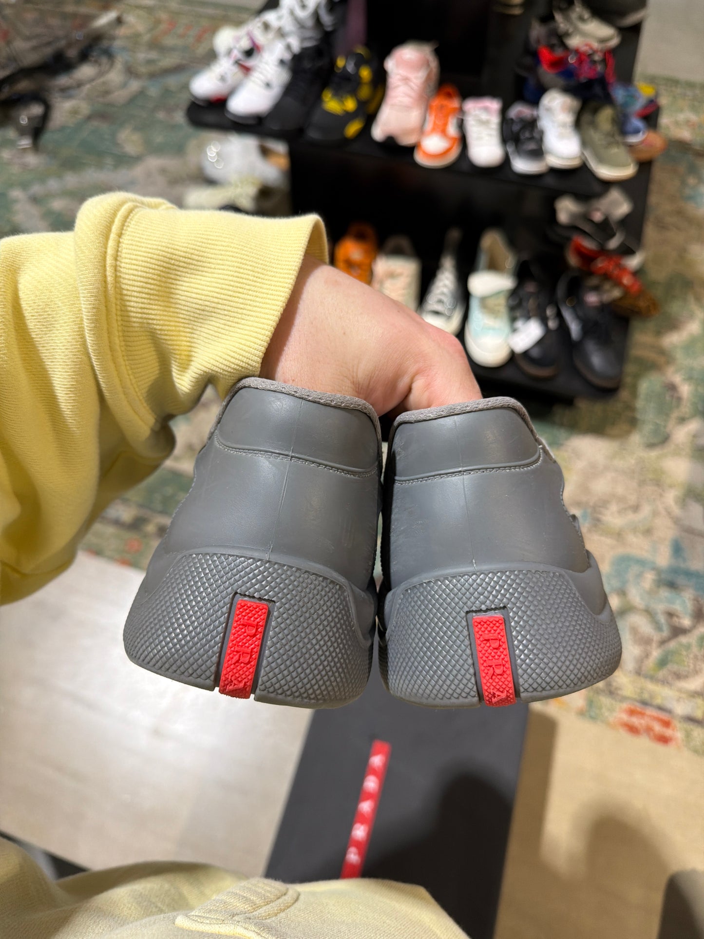 Prada Cup Rubber Grey Used Sz 8