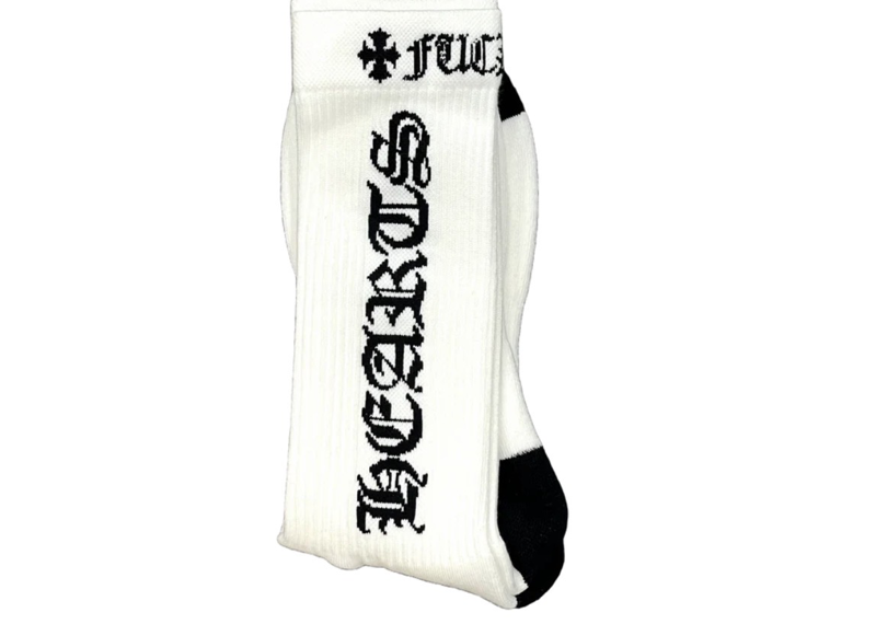 Chrome Hearts White/Black Socks