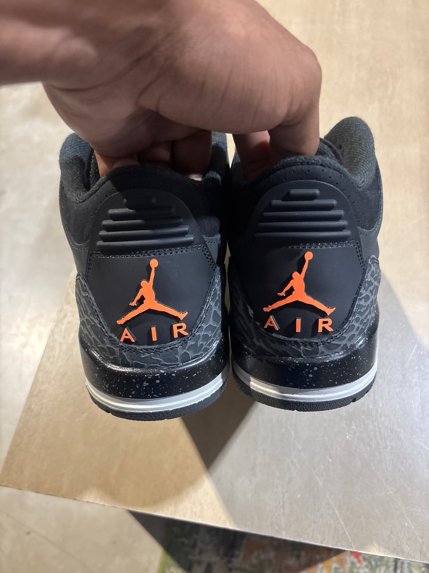 Jordan 3 Fear Used Sz 8.5 NB