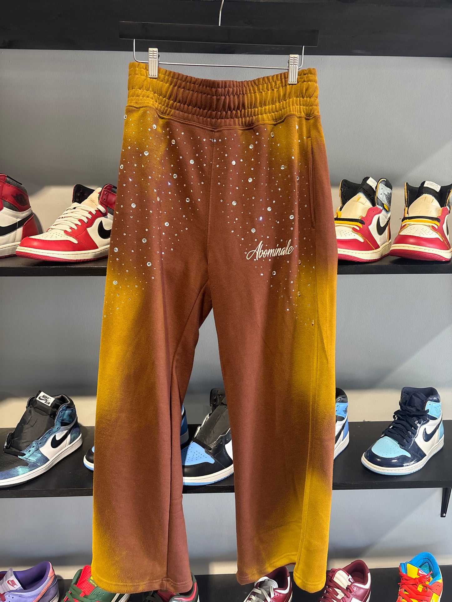 Abominable RhineStone Pants Brown