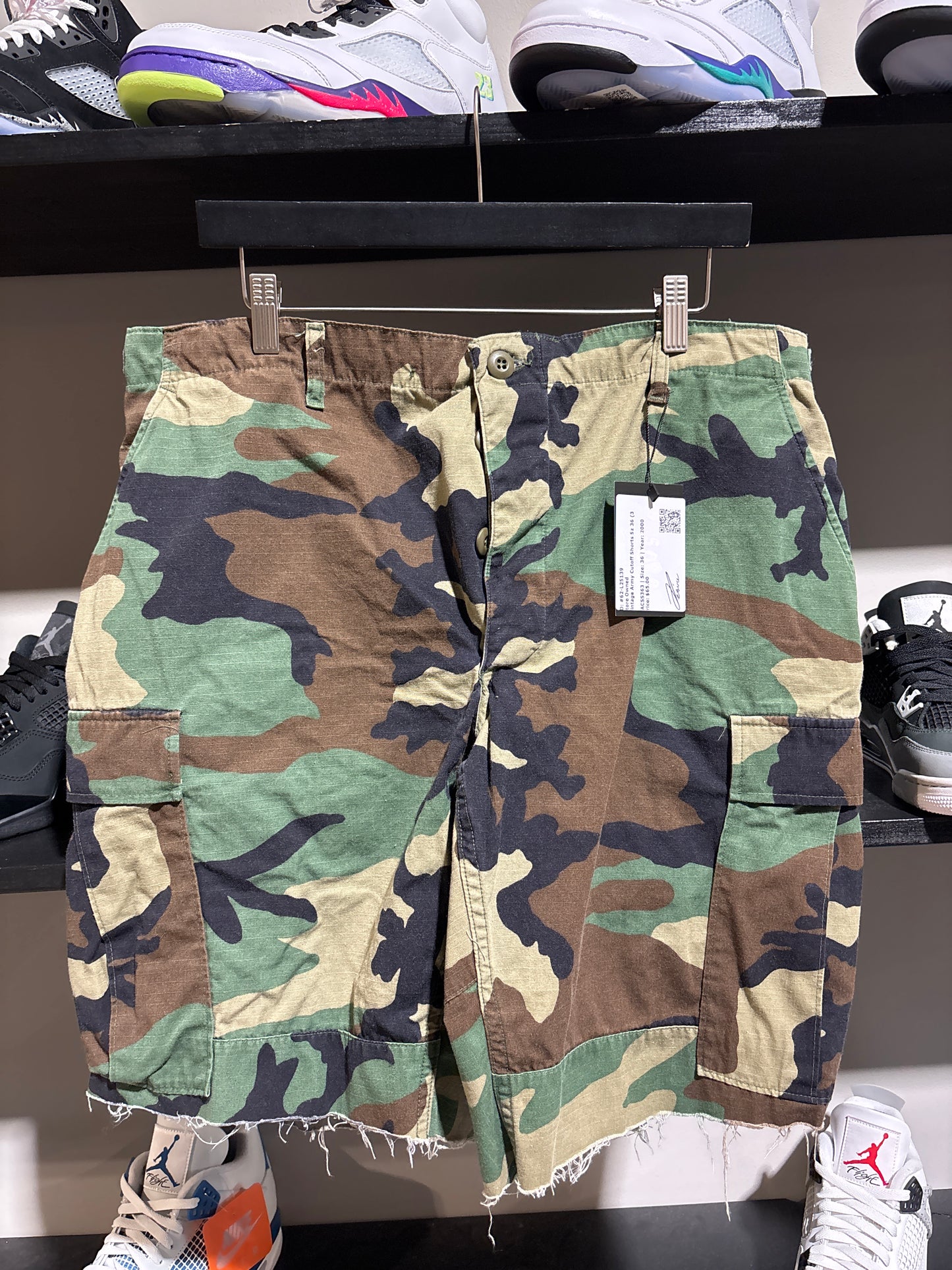 Vintage Army Cutoff Shorts Sz 36 (3)